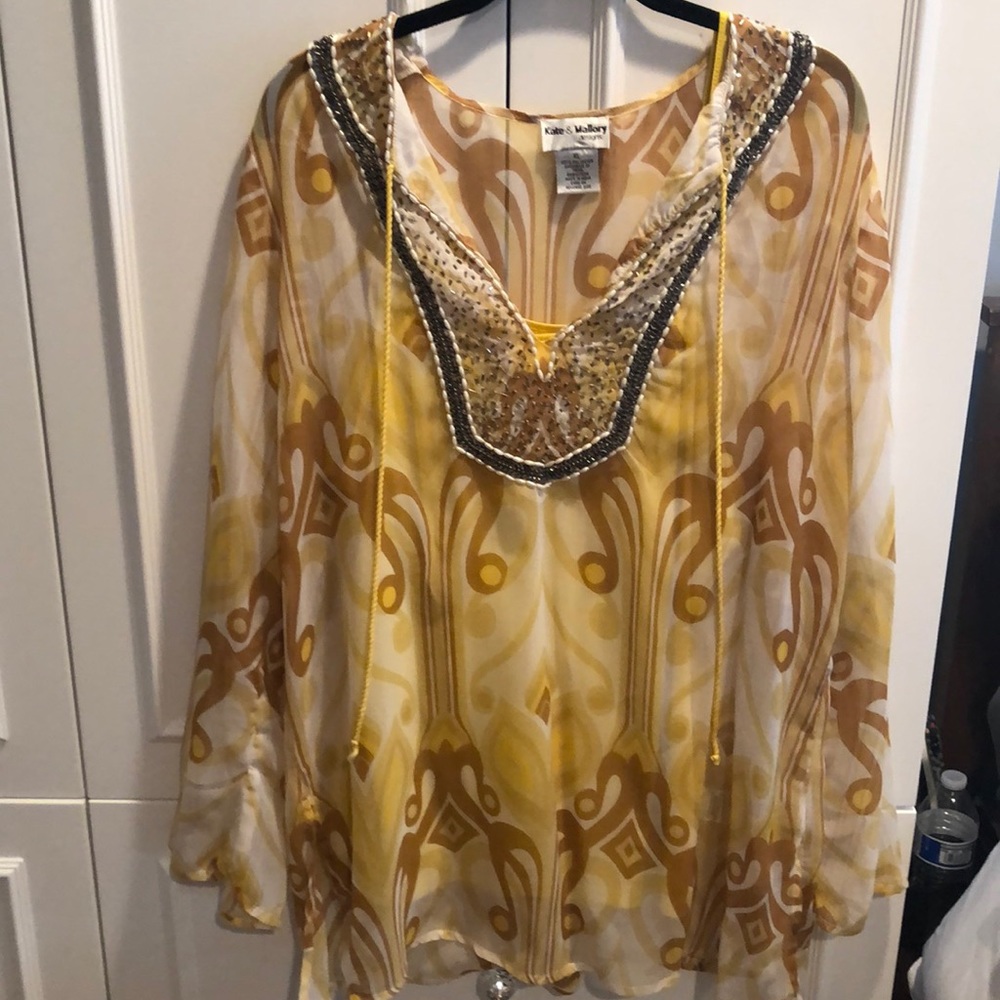 Sheer blouse with Cami underneath